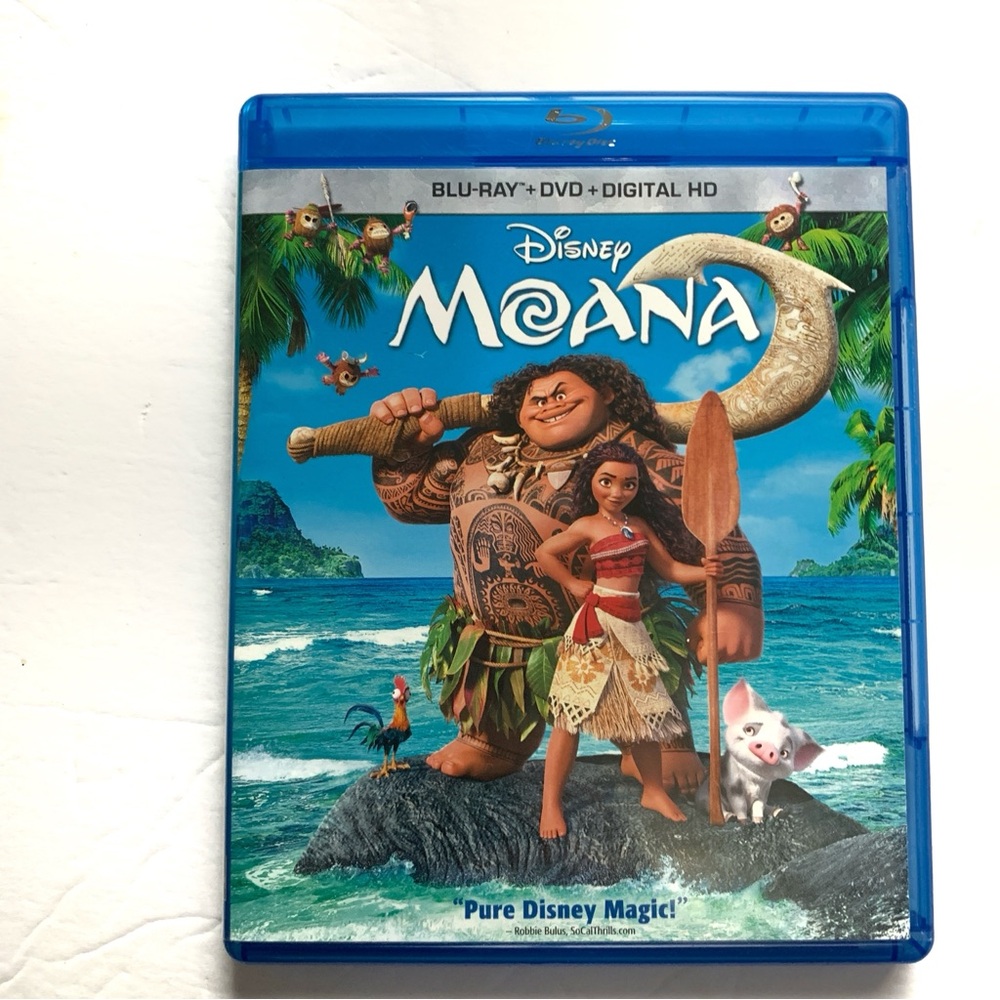 💙 Disney Moana Blu-ray + DVD + Digital HD Excellent Condition